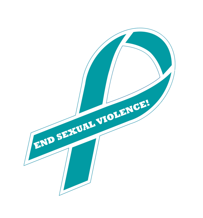 End Sexual Violence Teal Ribbon Auto Magnet Lifejackets Productions